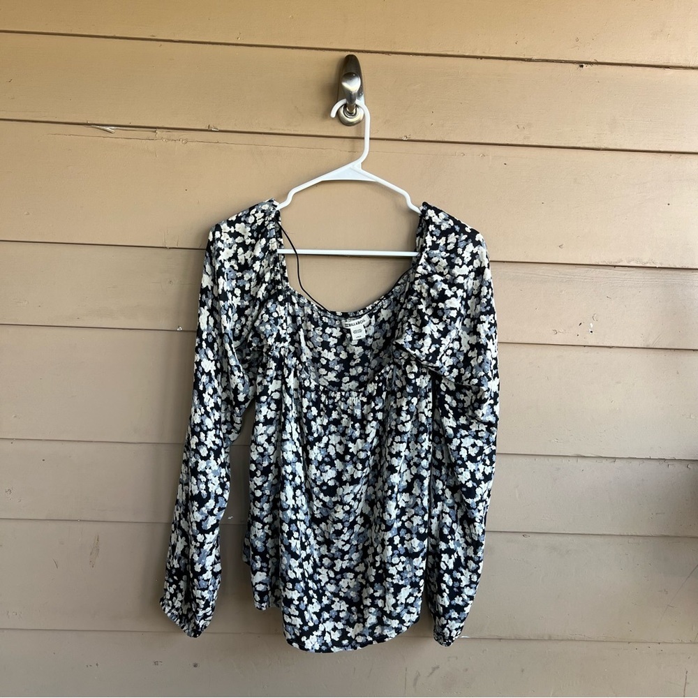 Billabong Spring Days Flowy Long Sleeve Top Size L